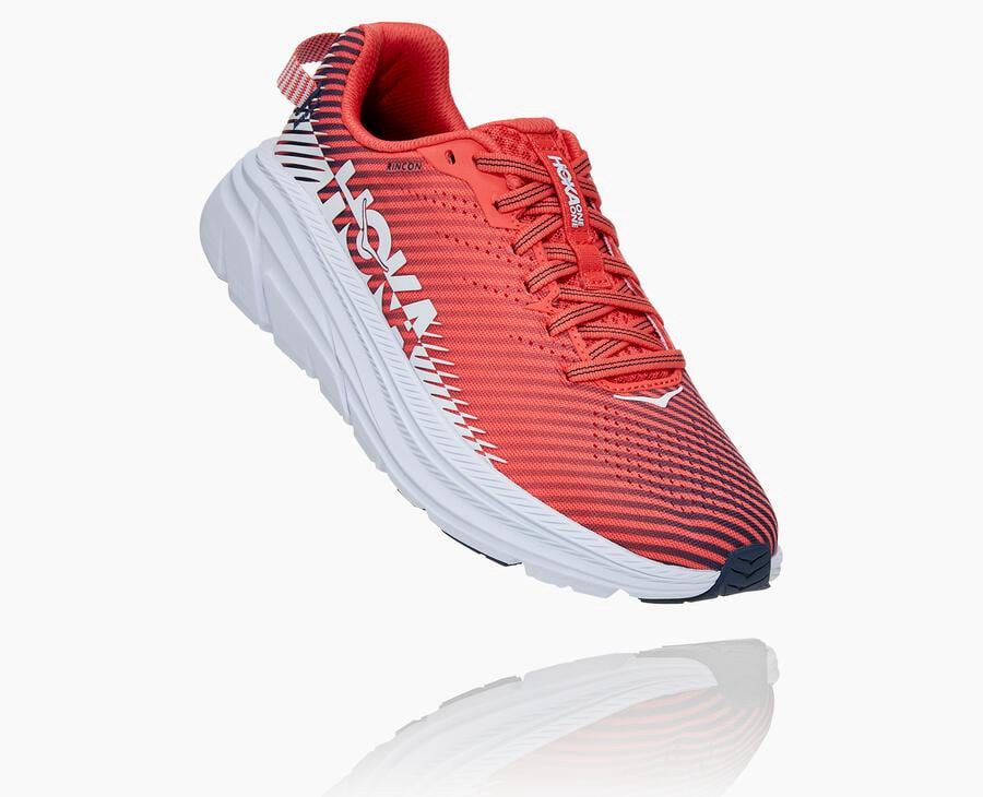 Hoka Womens Running Shoes NZ - Hoka One One Rincon 2 Red/White (PXF856714)